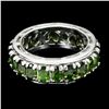 Image 1 : Natural Unheated Oval Green Chrome Diopside Ring