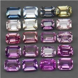 Natural Fancy Color Sapphire 4x3 MM (20 Pcs) -Untreated