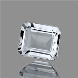 NATURAL VERY LIGHT BLUE AQUAMARINE 8.5x6.5 MM