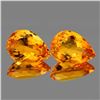 Image 1 : Natural Golden Orange Citrine Pair [Flawless-VVS]