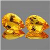 Image 1 : Natural Golden Yellow Citrine Pair [Flawless-VVS]