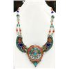 Image 1 : Tibet Natural Stone Tribal Queen Royal Necklace