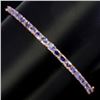 Image 1 : Natural 4x3mm Top Nice Blue Violet Tanzanite Bangle