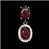 Image 1 : Natural Top Blood Red Ruby Pendant