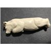 Image 1 : Hand Carved Antler 3D Bear Pendant