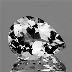 Natural Diamond White Aquamarine 9x6 MM - FL