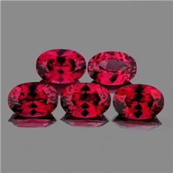 Natural Rhodolite Garnet 6x4 MM - 5 Pcs - Untreated