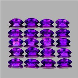 NATURAL INTENSE PURPLE AMETHYST - 20 PCS - FL
