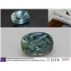 Image 1 : Blue-Green Sapphire unheated, premium cut GIA 1.28 ct
