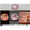 Image 1 : Padparadscha sapphire, true sunset-color, GIA 0.79 ct