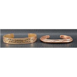 NAVAJO INDIAN COPPER BRACELETS