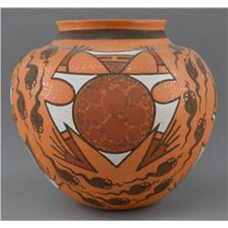 ZUNI INDIAN POTTERY JAR (RANDY NAHOHAI)