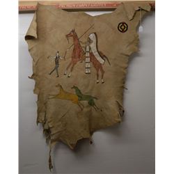 PLAINS INDIAN PAINTED HIDE