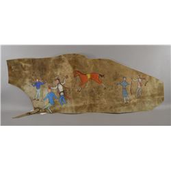 PLAINS INDIAN PAINTED HIDE