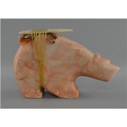 ZUNI INDIAN STONE BEAR FETISH