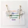 Image 2 : 10K Yellow Gold Tanzanite(2.2ct) Earrings (~weight 0.88g), Made in Canada, Appraised Retail $1550