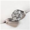 Image 3 : Silver 7 Diamonds Ring (~Size 7) (~weight 3.12g), Suggested Retail Value $180