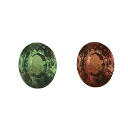 GIA 2.54ct Oval Shape Yellowish Green changing to Brownish Reddish Purple ALEXANDRITE  8.59 x 7.11 x