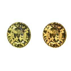 GIA 2.35ct Oval Shape Yellow-Green changing to Brownish Orange ALEXANDRITE  7.75 x 7.23 x 5.34 mm