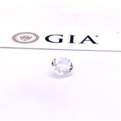 GIA 2.01ct Round  Cut White Sapphire