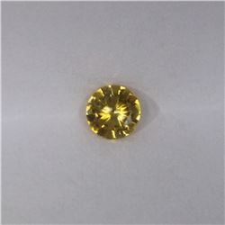 0.46ct Natural ceylon yellow Sapphire round cut