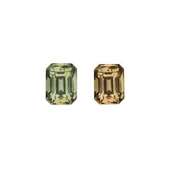GIA 0.94ct Octagonal Shape Yellowish Green changing to Orangy Brown ALEXANDRITE  6.10 x 4.58 x 3.76 