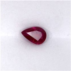 AGL 1.12ct Ruby Pear Cut