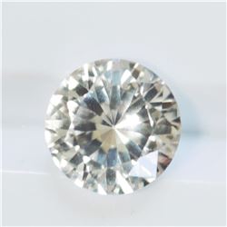 GIA 1.9ct Round Shape Colorless Sapphire 7.60 - 7.66 x 4.59 mm
