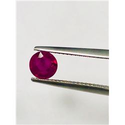 AGL 1.26ct Round Shape Ruby