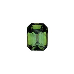 GIA 1.23ct Octagonal Shape Yellowish Green Sapphire 6.97 x 5.30 x 3.54 mm