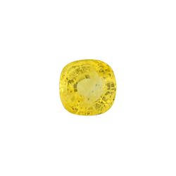 9.15ct Cushion Shape GIA Certified Yellow Sapphire