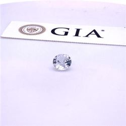 GIA 1.17ct Round Cut White Sapphire