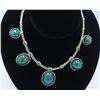 Image 4 : GIA 165.43CT Natural Emerald 14k White And Yellow gold Necklace