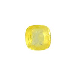 9.24ct Cushion Shape GIA Certified  Yellow Sapphire