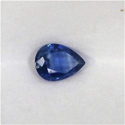0.68ct Natural ceylon blue Sapphire pear cut
