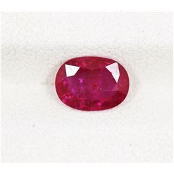 GIA Certified 1.48cts Oval Shape Ruby