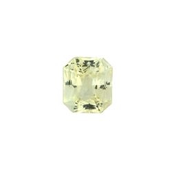 5.95cts Emerald Cut GIA Certified Yellow Sapphire