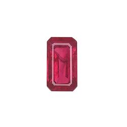 0.83ct Octagonal Shape Pigeon's Blood Natural Burma Ruby 6.99 x 3.93 x 2.67 mm GIA #1206450041 #B3-3