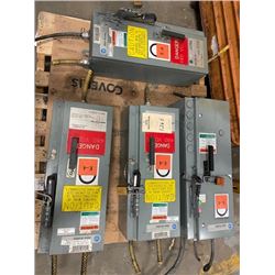 (4) Allen Bradley Disconnect Box