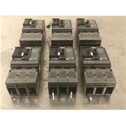 (6) SQUARE D HJL26015 CIRCUIT BREAKER