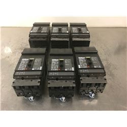 (6) SQUARE D HJA36100 CIRCUIT BREAKER