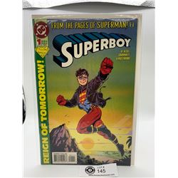 DC Comics Superboy Reign of Tomorrow #1. In Bag on White Board