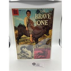 Dell Comics The Brave One  Four Colour  #773  1957 in Bag on White Board