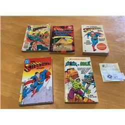 5 Soft Cover Books in Comic Format.