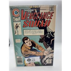 Charlton Comics Vengeance Squad #6 In Bag on White Board