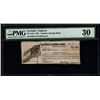 Image 1 : 25 Cent 1861 Augusta Savings Bank Civil War Note PMG 30
