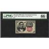 Image 1 : 1874 10 Cent Fifth Issue Fractional Currency Note Fr.1265 PMG Gem Uncirculated 66EPQ