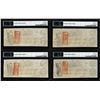 Image 2 : (4) Consecutive 1862 $100 Confederate States of America Notes PMG Ch. Uncirculated 63EPQ