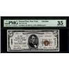 Image 1 : 1929 $5 Low Serial Painted Post National Bank Note PMG 35