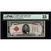 Image 1 : 1928D $5 Legal Tender STAR Note PMG 25